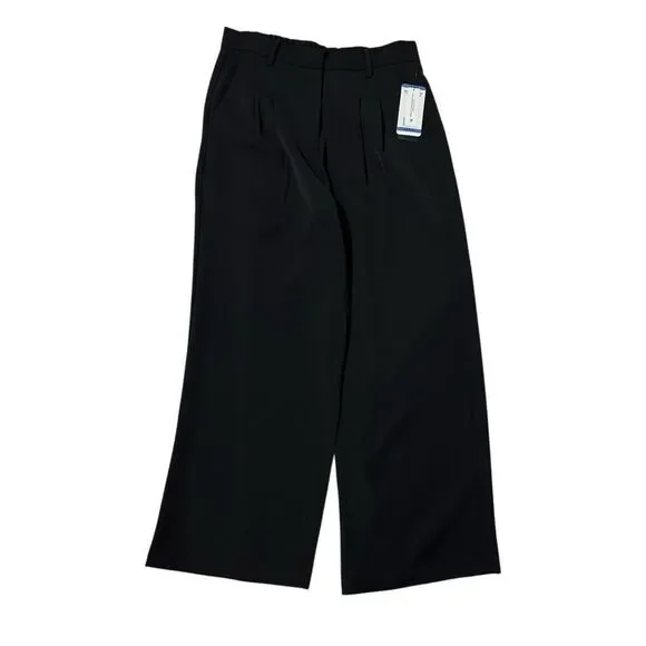 French Connection Women's Wide Leg Trouser Black Size Large - Picture 7 of 14